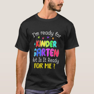 Camiseta Crianças De Volta À Escola Estou Pronta Para O Jar
