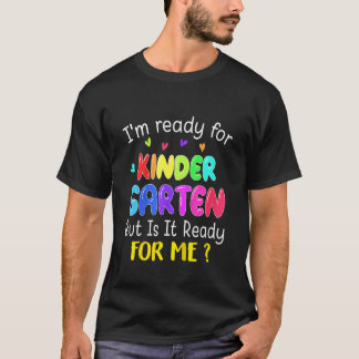 Camiseta Crianças De Volta À Escola Estou Pronta Para O Jar