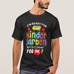 Camiseta Crianças De Volta À Escola Estou Pronta Para O Jar