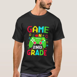 Camiseta Crianças De Volta à Escola Jogo No Segundo Ano de