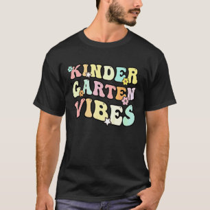 Camiseta Crianças de Volta à Escola Vibes de Jardim de Infâ