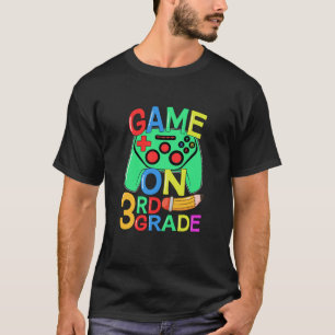 Camiseta Crianças De Volta Ao Jogo De Vídeo Da Escola 3º An