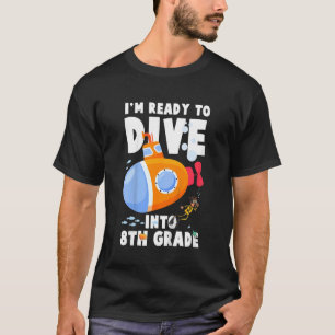 Camiseta Crianças De Volta Ao Submarino Da Escola Prontos P