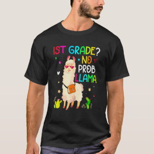 Camiseta Crianças de Volta às Aulas Sem Problema Llama Meni