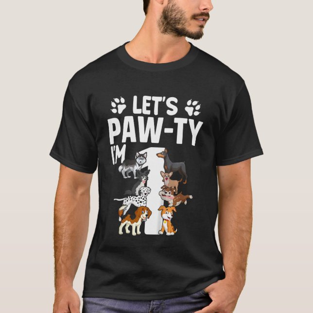 Camiseta Crianças deixam pawty eu sou uma festinha de prime (Frente)
