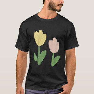 Camiseta Crianças Desenham Palavras Feliz Flores Bonitas Me