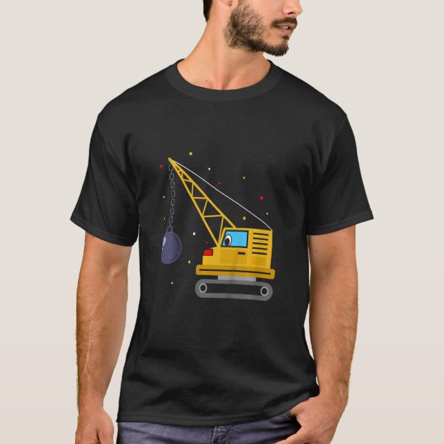 Camiseta Crianças destroçando a cavadora da esfera (Frente)