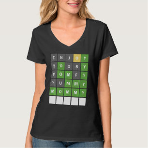 Camiseta Crianças Dia de as mães Palavra Advertindo Jogo To