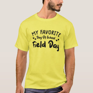 Camiseta Crianças Dia de Campo Crianças Amarelas Dia S Ca