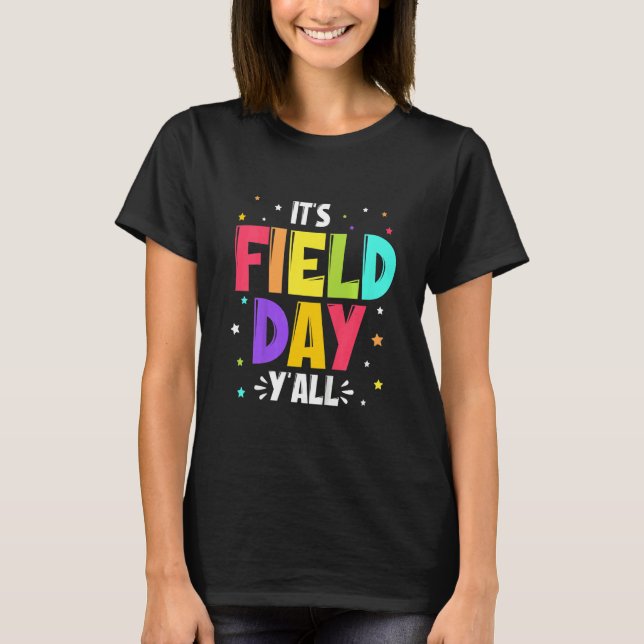 Camiseta Crianças Dia de Campo Último Dia de Escolas Ensina (Frente)