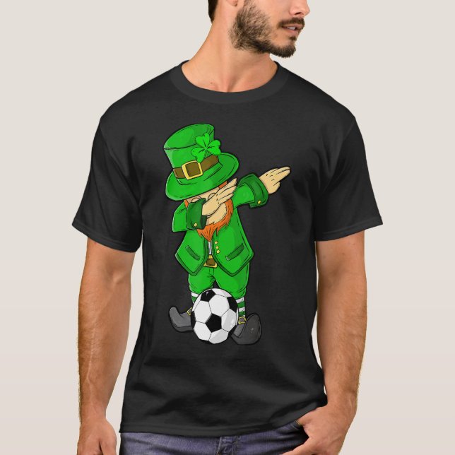 Camiseta Crianças Dia de São Patrício Abbing Leprechaun Soc (Frente)