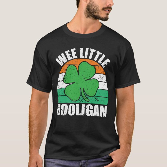 Camiseta Crianças Dia de São Patrício Irlandês Wee Pequeno  (Frente)