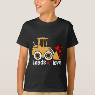 Camiseta Crianças Dias de os namorados Cargas De Roda De Am