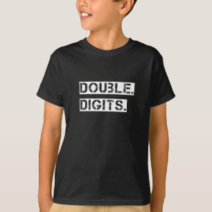 Camiseta Crianças Dígitos Duplos 10º Aniversário Para Um Le