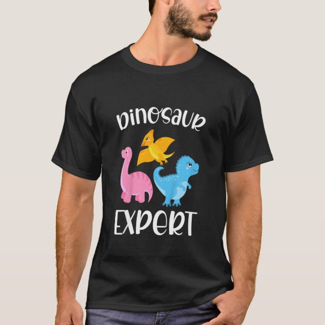 Camiseta Crianças Dino Cute Dinossaur Girl Dinossauros Espe (Frente)