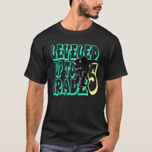 Camiseta Crianças Dinos No Último Dia De Volta À Escola Lev
