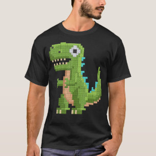 Camiseta Crianças Dinossauras Construtor Mestre do Rex