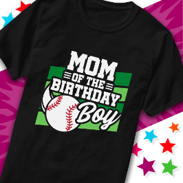 Camiseta Crianças divertidas Festa de Baseball Mãe do Garot
