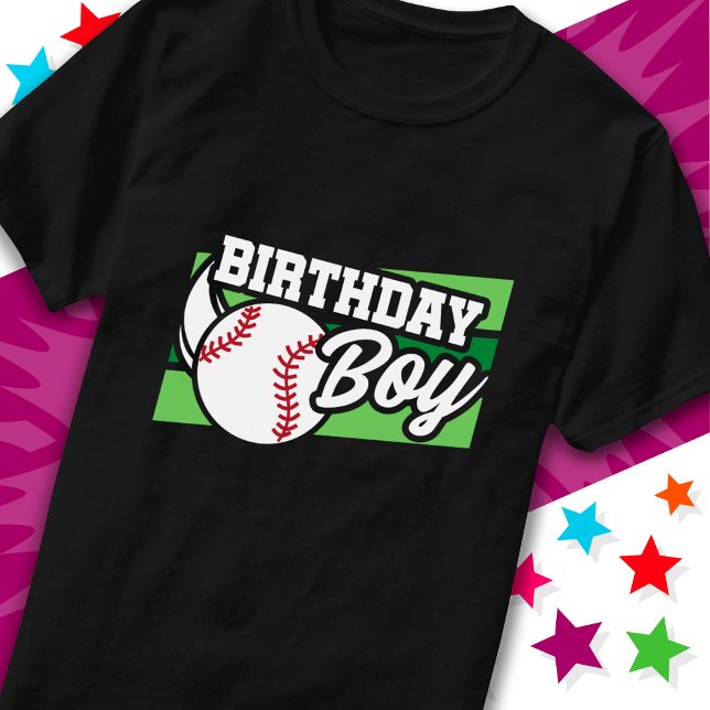 Camiseta Crianças divertidas Festas de Baseball em Casa (Criador carregado)