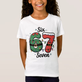 Camiseta Crianças Divertidas Luzes de Natal 67 Festa