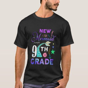 Camiseta Crianças do 9º ano Sereia Meninas Cute Princesa Ni