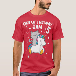 Camiseta Crianças do caminho Eu tenho 5 anos, cinco anos de