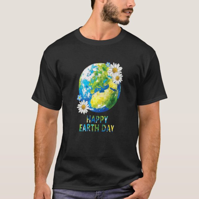 Camiseta Crianças do Dia da Terra Homens Jovens Felizes Dia (Frente)
