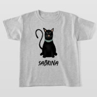 Crianças do Dia das Bruxas de Gato Preto e Bonito