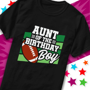 Camiseta Crianças do Festa de Futebol Tia do Aniversário