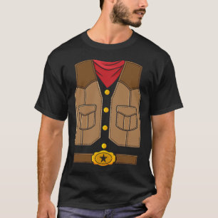 Camiseta Crianças do Halloween do Cowboy Ocidental