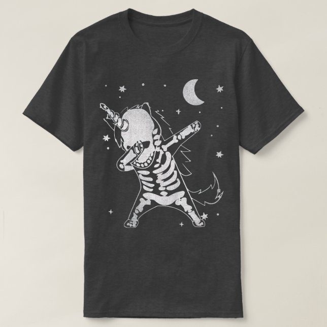 Camiseta Crianças do Halloween Meninos Engraçados Dabbing S (Frente do Design)