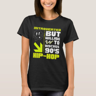Camiseta crianças do R&B dos anos 90 introvertidas, mas dis
