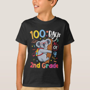 Camiseta Crianças Do segundo Colegial Koala 100 Dias De Sch