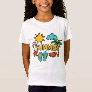 Camiseta Crianças do verão