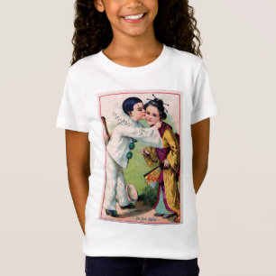 Camiseta Crianças do vintage nos trajes,