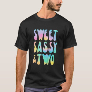 Camiseta Crianças Doce Sassy e Duas Garotas segundos aniver