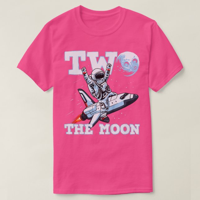 Camiseta Crianças Dois O segundo aniversário Moon Toddler p (Frente do Design)