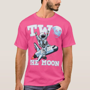 Camiseta Crianças Dois O segundo aniversário Moon Toddler p