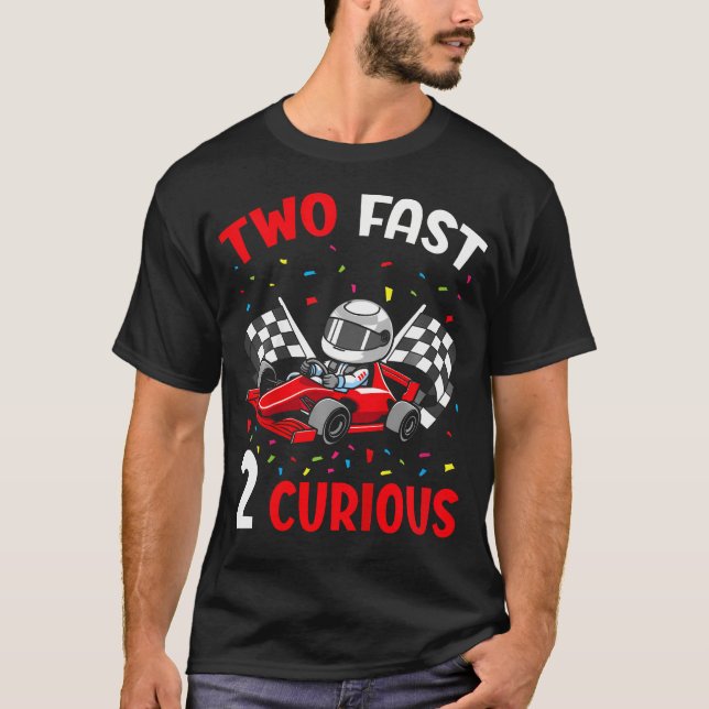 Camiseta Crianças Dois Rápidos Dois Curiosos segundos anive (Frente)