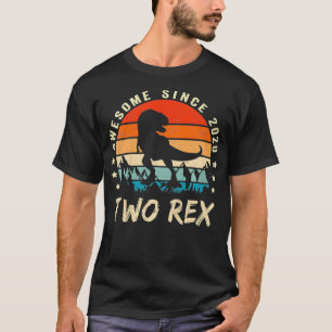 Camiseta Crianças Dois segundos aniversários Dotados Segu