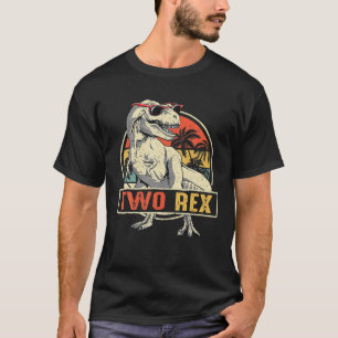Camiseta Crianças Dois segundos aniversários Rex Segundo Di