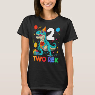Camiseta Crianças Dois segundos aniversários Rex Segundo Di
