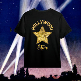 Camiseta Crianças Douradas em Hollywood Star T-Shirt