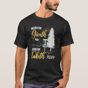 Camiseta Crianças Dourado Disco Golfe Geado de Golfe Retro