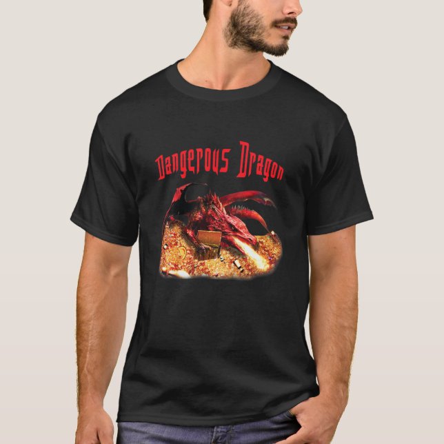 Camiseta Crianças Dragão Perigoso (Frente)