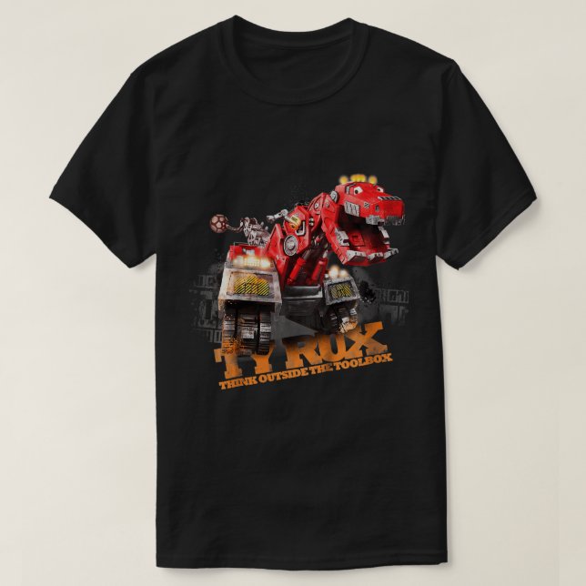 Camiseta Crianças DreamWorks DinoTrux - Ty Rux Action T-Shi (Frente do Design)