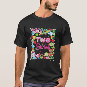 Camiseta Crianças Duas Meninas Docas De Aniversário De 2 An