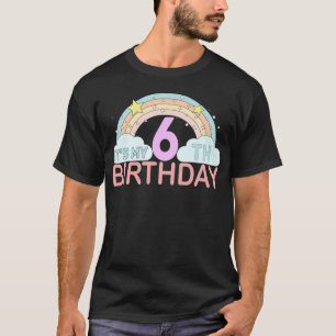 Camiseta Crianças, é a minha 6 de aniversário de 6 anos.