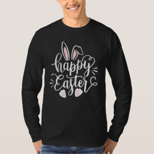 Camiseta Crianças E Adolescentes De Coelhinhos felzs pascoa