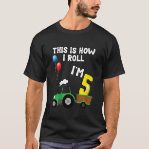Camiseta Crianças, é assim que eu toco, eu tenho 5 anos, Tr